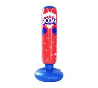 AsrMyjcx Sacco da Gonfiabile per Bambini, Colonna da, Giocattolo per Karate, Attrezzatura per Bambini con Base Stabile in PVC, Facile da Gonfiare, Ad