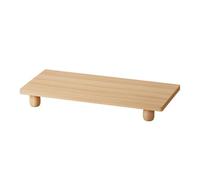AsrMyjcx Supporto da Scrivania Rialzo Schermo Piattaforma Computer Base Laptop Pannello Caldo E Liscio Facile da Pulire Base Affidabile per Schermi, Legno Naturale, 55 24