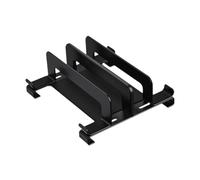 AsrMyjcx Supporto per Laptop, Supporto per Laptop, Supporto in Acciaio al Carbonio per Scrivania, Imbottito in Silicone Regolabile per Dispositivi, Nero