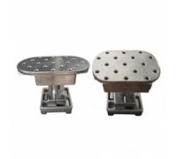 AsrMyjcx Testa di Stampa con Piastra di Montaggio Forata Robusto Testa Stampa con Base Metallico Rettangolare Universale per Officina,