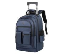 AsrMyjcx Trolley Zaino Professionale per Notebook in Oxford con Ruote Lisce E Maniglia Superiore Adatto per Pendolarismo E Viaggi di Affari,