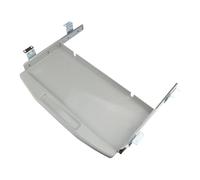 AsrMyjcx Vassoio per Tastiera Scorrevole Sotto Scrivania Piattaforma Ergonomica Supporto Estraibile Porta Tastiera in Metallo Robusto Adatto per, Grigio