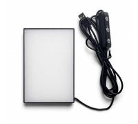 AsrMyjcx Visore Diapositive Visore Negativi Pannello Luminoso Tavolo Luminoso con Luce Uniforme E Regolazione Fine a 10 Livelli per Verifica E Margini