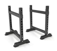 AsrMyjcx Weightlifting Rack Supporto Cavalletti di Stazione Pesi Regolabile Acciaio Spesso con 50x50mm Piedi Antiribaltamento Adatto per Sollevamento da Soli Palestra Domestica Commerciale