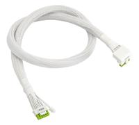 ASRock Cavo tipo L 12V-2x6 600W bianco, ATX 3.1 e PCIe 5.1, connettore 90°, sensore NTC bicolore, 16 AWG, terminali HCS, garanzia di 2 anni