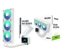 ASRock CPC Challenger 360 Digital ARGB 90-ACLA36-WAAGA6 CPU-Radiatore ? 360?mm ? ARGB ? Triple-Fan ? Bianco - Nouvo