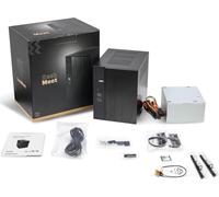 ASRock DeskMeet X300 Mini PC Barebone Kit - Presa AMD AM4, Supporta CPU Ryzen 5000/4000/3000G, DDR4-3200MHz, PCIe 3.0 x16, Dual M.2, USB 3.2 Gen2 Type-C, 500W PSU (CPU/RAM/Storage Inclusi)