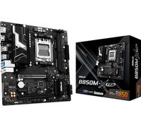 ASRock B850M-X AMD AM5 Socket Motherboard, Micro-ATX, 2x DDR5 Slots, 2x M.2 Sockets, 1x USB-C Port, 2.5GbE LAN, 1x DisplayPort / 1x HDMI Port