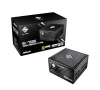 ASRock Steel Legend SL-750G - Alimentatore ATX3.1 iCOOL completamente modulare da 750 W, ventola FDB da 135 mm, 80 Plus, Gold Cybenetics Platinum PCIe5.1, cavo 12 V-2 x 6, condensatore giapponese, 5 V