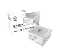 ASRock Steel Legend White Edition SL-850GW 850W ATX 3.1 PCle 5.1 Full Modulare Garanzia 135 mm FDB Fan iCOOL Alimentatore intelligente 80 Plus Gold Cybenetics Platinum 12V-2x6 Cavo