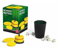 ASS Altenburger Schockbesteck-Set Con Tazza Dadi Incl. 6 Dadi Schocken Jule