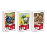 Ass Altenburger - Set di 3 giochi al quartetto e al quartetto di selvaggina composto da 1° Top Ass Dinosauro, 2° Top Ass Animali selvatici