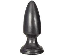 Ass Thumpers 140707 Swirled Vibrating Anal Plug With Remote Control, Black