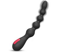 -Assaggiatore Ŝiliçone Luĝ Ānalẹ Vībranťe da Donna Uomo,Måssaĝgiaťore Rosťatå Catena Di Alline Ānali Vībraťore Wireless Butț Luĝ Vībraťori con Telecomando, Ānal Bead Ġiocaťtoli