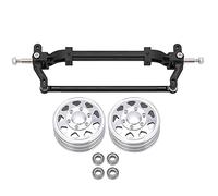 Assale anteriore dello sterzo in metallo Yizisecce, della ruota anteriore non alimentare e cuscinetto per il modello di trattore 1:14, ingegneria di precisione, costruzione in