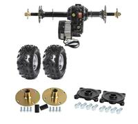 Assale posteriore da 760 mm + motore differenziale brushless da 72 V e 1500 W + coppia di mozzi per assale posteriore da 23 denti + pneumatici da 18 x 9,50-8 per quad, go kart, ATV