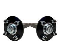 Assali Hub & Stub, per rimorchi per quad e ATV, 4 bulloni, PCD 4 pollici, 35x35