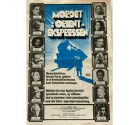 Assassinio sull'Orient Express Albert Finney 1974 Vintage Old Danish Movie Pr...
