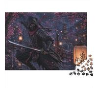 Assassino Ninja Giapponese Puzzle 1000 Pezzi, Regalo per Amanti dei Puzzle