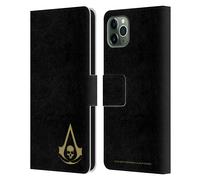 ASSASSIN'S CREED BLACK FLAG LOGOS CUSTODIA COVER A PORTAFOGLIO PER APPLE iPHONE