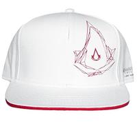 Assassins Creed Cappellino da Baseball Side Logo Nuovo Ufficiale Bianca Snapback Size One Size