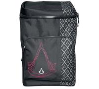 Assassins Creed Deluxe Backpack Emblem Logo Nuovo Ufficiale Nero