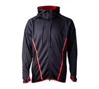 Assassin's Creed Difuzed Odyssey - Felpa Tecnica Esagonale da Uomo, Nero, S