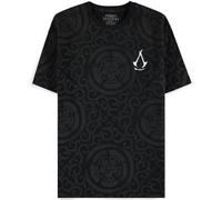 Assassin's Creed Shadows Kanji Clan - Maglietta a maniche corte da uomo, Nero ,