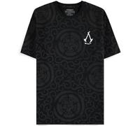 Assassin's Creed Shadows Kanji Clan - Maglietta a maniche corte da uomo, Nero , XL