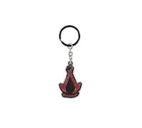 Assassin's Creed Shadows Unisex Pendente Portachiavi Rosso/Nero Lega di Zinco