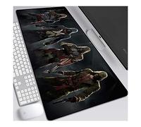 Assassin's Creed Tappetino per XXL Mouse da Gioco - Gaming Mousepad Extra Grande 800 x 300mm - Pad 3mm con Base in Gomma Antiscivolo - Spessore 3mm Anime Tappetino Mouse, Q