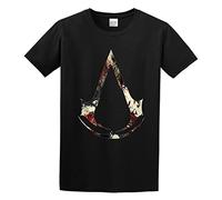 Assassins Creed Unisex 100% Cotton Short-Sleeve T-Shirts Black XXL