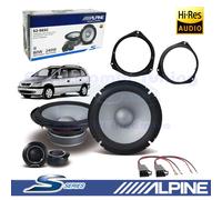 Alpine S2-S65C Kit 2 Vie Separate 6,5" 80W RMS Altoparlanti Casse Auto S-Series