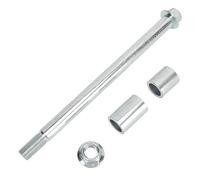 Asse anteriore e posteriore da 15 mm e 220 mm con 2 boccole, custodia in lega d'acciaio lucidata per moto da cross Pit PRO Trail 70 90, asse della ruota di ricambio per la st