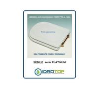ASSE COPRIWATER PLATINUM GLOBO LEI NERO Cerniera Rallentata Soft Close