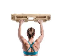 Asse da arrampicata - Legno di frassino 50 cm 380 g | Hangboard Grip Trainer, Rock Pull Bar, Home Strength Builder | Allenamento condizionale per l'alpinismo indoor