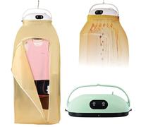 Asse da stiro automatico pieghevole con funzione vapore, asciugatrice portatile per appartamenti, asciugatura rapida, sistema con vapore verticale, vaporizzatore per indumenti per la casa,Verde