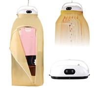 Asse da stiro automatico pieghevole con funzione vapore, asciugatrice portatile per appartamenti, asciugatura rapida, sistema con vapore verticale, vaporizzatore per indumenti per la casa,Bianca