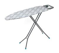 Asse da stiro Beldray LA0233995IKAT Print, varie opzioni di altezza, 110 x 33 cm, antiscivolo, leggero, tavolo da stiro pieghevole, supporto regolabile per ferro e vano portaoggetti