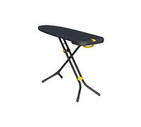 Joseph Joseph Asse da stiro Glide Plus 135 x 45 cm con altezza regolabile e asse da stiro a vapore resistente al calore, facile da riporre, fodera in cotone a 4 strati, nero/blu