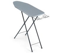 Asse da Stiro Pieghevole Tavola Stirare Regolabile con Porta Ferro Nero 90x30cm