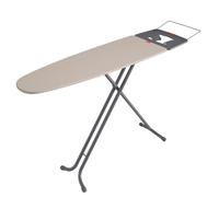 Rayen ASSE da Stiro | Tavolo Ferro e Supporto Appendiabiti | Misure: 120 x 41 cm | Gamma Premium, Metallo, Grigio E Beige