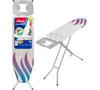 Asse da stiro Vileda Total Reflect M con funzione Stiro Veloce & Salva Gocce, poggiaferro o portacaldaia XXL, 120x38 cm, altezza regolabile 76-96 cm