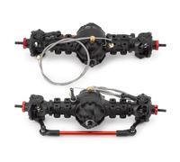 ASSE del Portale RC per Tamiya Parti di Aggiornamento per Camion con Rimorchio RC 1/14, Assale Differenziale Anteriore E Posteriore Lega Alluminio CNC, Ingranaggi Integrati(Front And Rear)