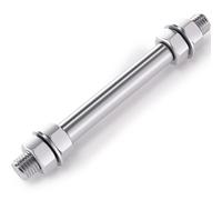 Asse di collegamento standard per carriola 160 x 20 mm, mozzo 120 mm, Perno passante