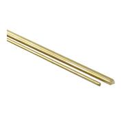 asse di ottone circolare solido, barre di ottone, Barra tonda in ottone, confezione da 2, misure multiple, 500 mm(1.8x500mm)