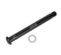 Asse forcella anteriore Black Alluminio in lega di in lega attraverso la spinta dell'albero per Rockshox Mountain Bike (FOXQR15X110mm)