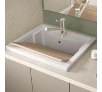 Asse lavapanni in legno multistrato 52x32 cm per lavatoio - piano d’appoggio resistente e removibile - accessorio lavanderia Made in Italy (52x32)