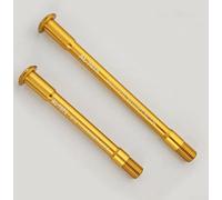 Asse passante in alluminio 7075 per bici da strada, 34 g per coppia, adatto per TCR PP Revolt Langma per liv con dimensioni 12 x 161 mm e 12 x 117 mm (oro)