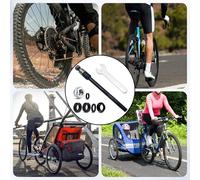 Asse passante per rimorchio per bici 160-178 mm filetto M12x1,0 per for thule